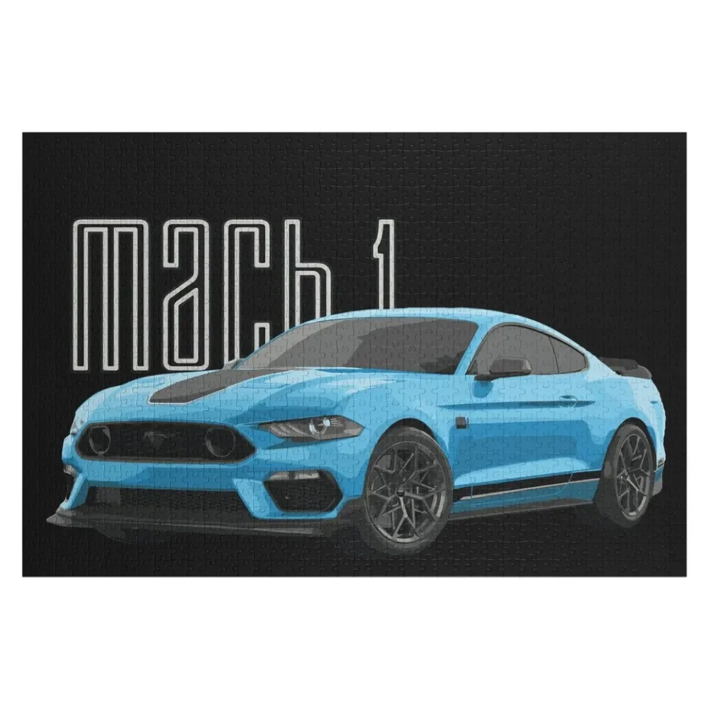 

MACH 1 Mustang GT 5.0L V8 Grabber Синий Автомобиль Пазл Аниме Iq Фото Пазл на заказ