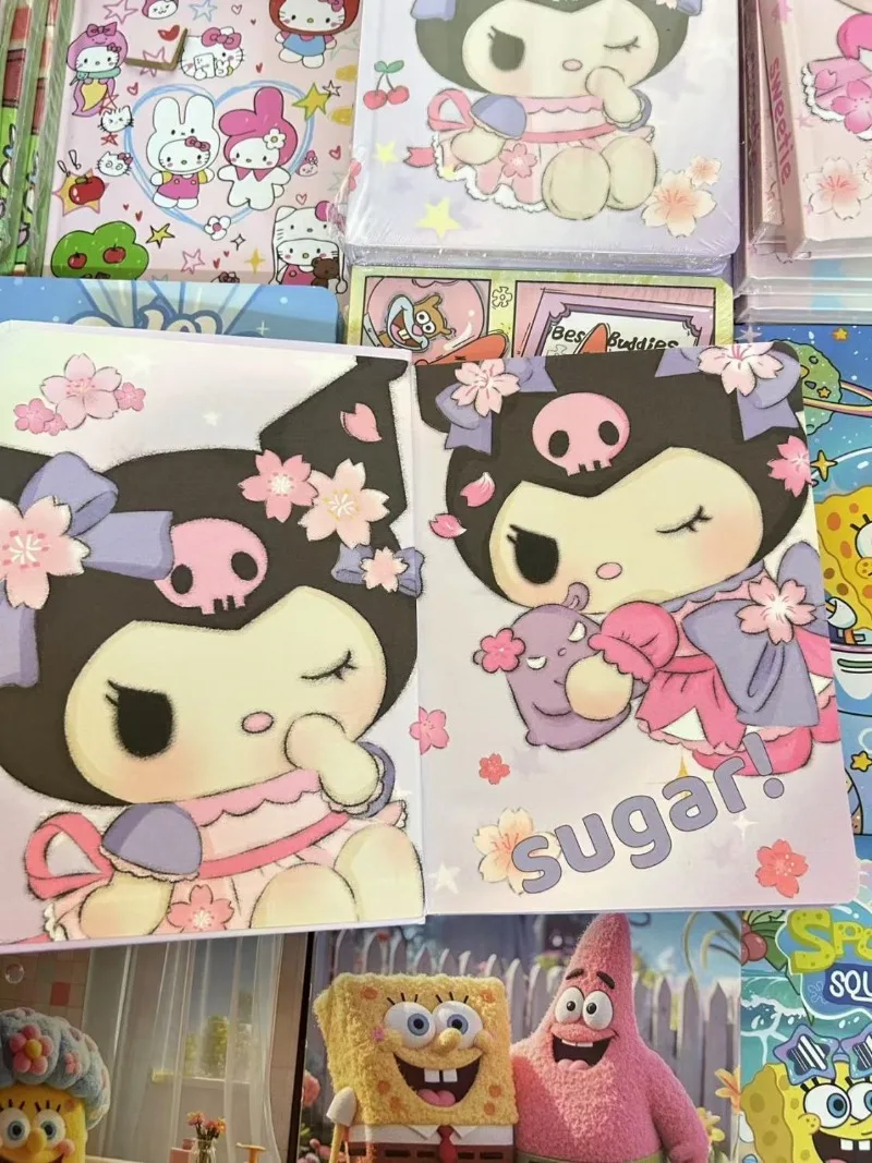 A5 Kawaii Hello Kitty My Melody Pochacco Kuromi Sanrio Student Niedliches Cartoon-Notizbuch Kinder Kontobuch Geschenk für Kinder