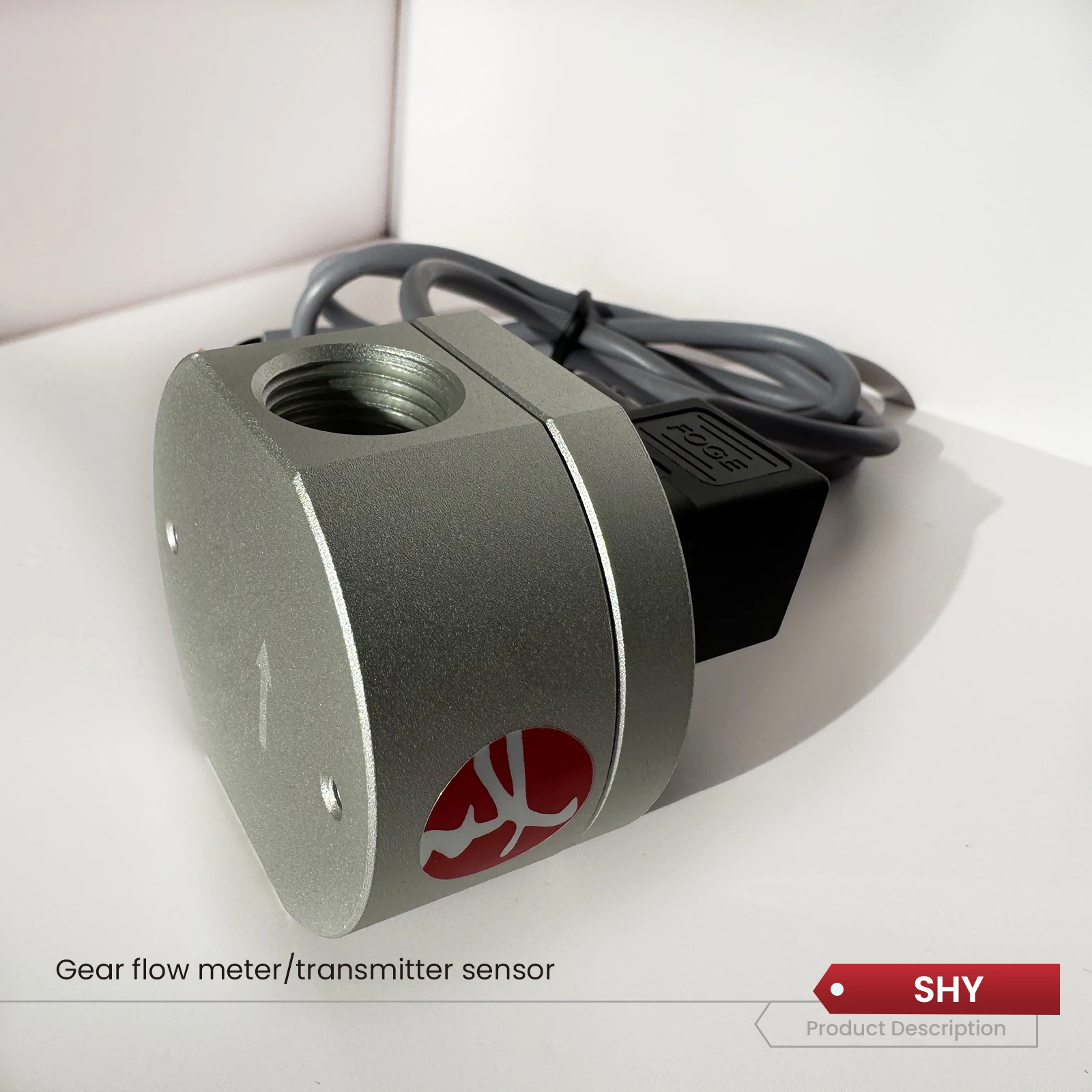 Stainless Steel Aluminum Alloy OEM Fuel Oil Gear Flow Meter Transmitter Sensor DN6~DN40 Customizable 0.2% Accuracy RS485/232