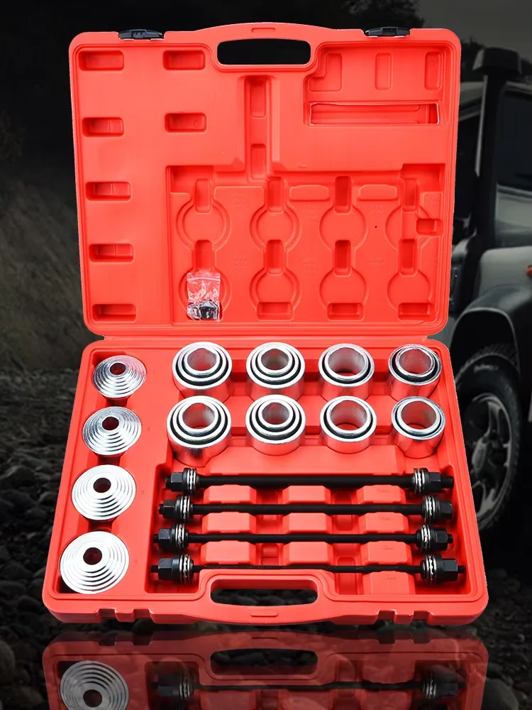 PROGICI 36-teiliges Universal-Press- und Ziehhülsen-Set, Buchsen- und Lager-Entfernungswerkzeug-Set M10 M12 M14 M16, Gummibuchsen-Presswerkzeug-Set