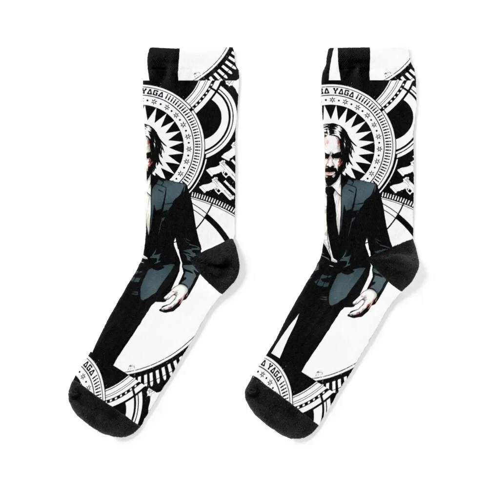 John Wick Art Socks christmas stocking Toe sports Women Socks Men's