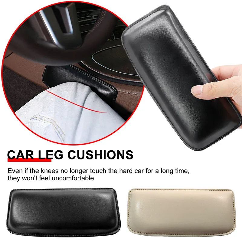 Car Knee Cushion Pad, Car Center Console Knee Leg Trim Cushions, Waterproof Soft Sponge Car Frame Protective Stickers