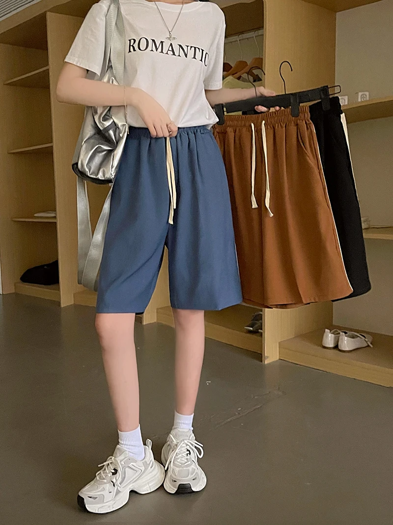 High Quality American Summer Leisure Sports Fashion Brand High Street Large Size Casual Pants 5/4 Middle Pants for Women