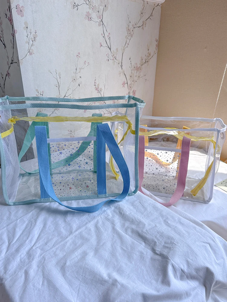 

Большая прозрачная водонепроницаемая косметичка-органайзер для плавания и путешествий для мужчин и женщин, квадратная форма