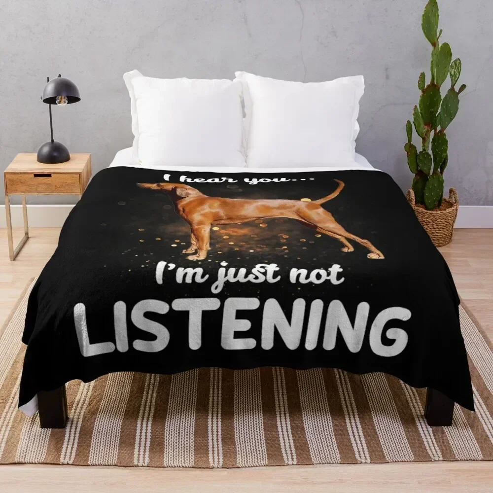 

Funny Redbone Coonhound Throw Blanket Flannel Fleece Soft Warm Throw Blanket