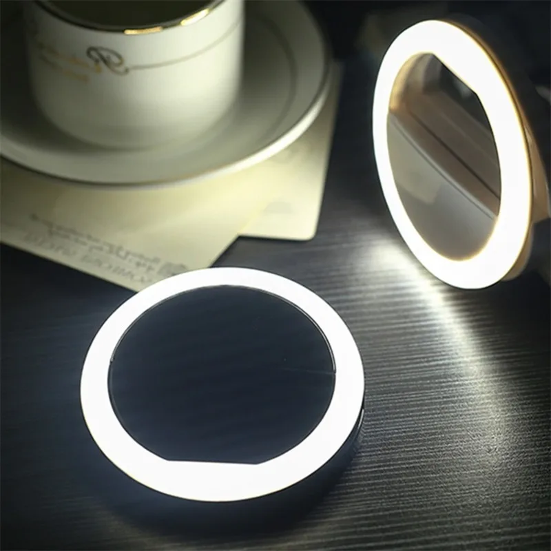 Universal Selfie LED Flash Ring Light Portable Lamp Mobile Phone Lens For iPhone Xiaomi mi9t Samsung S10 S9 Luminous Ring Clip