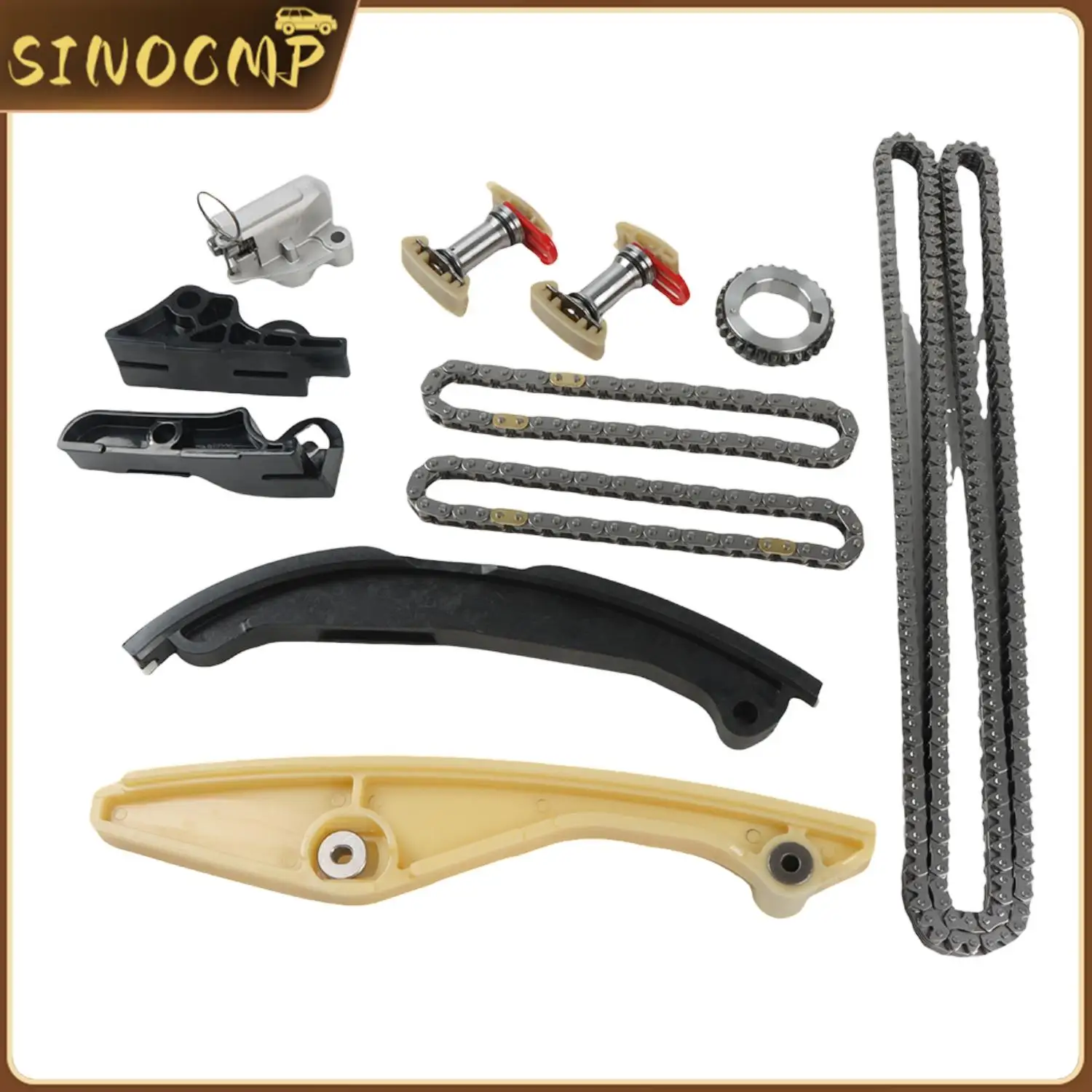 1SET Steuerkette Kit Für Ford Edge Explorer Eplorer F150 Flex Mutang Taurus Transit Lincoln 3,5 L 3,7 L Motor Auto ersetzen Teile