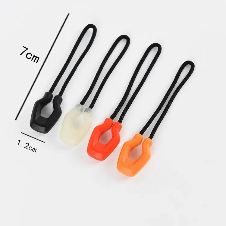Luminous Zipper Pullers Convenient Zipper Extension Knapsack Jacket Zippers Accessories Tent Zipper Pull Slider Head Tool