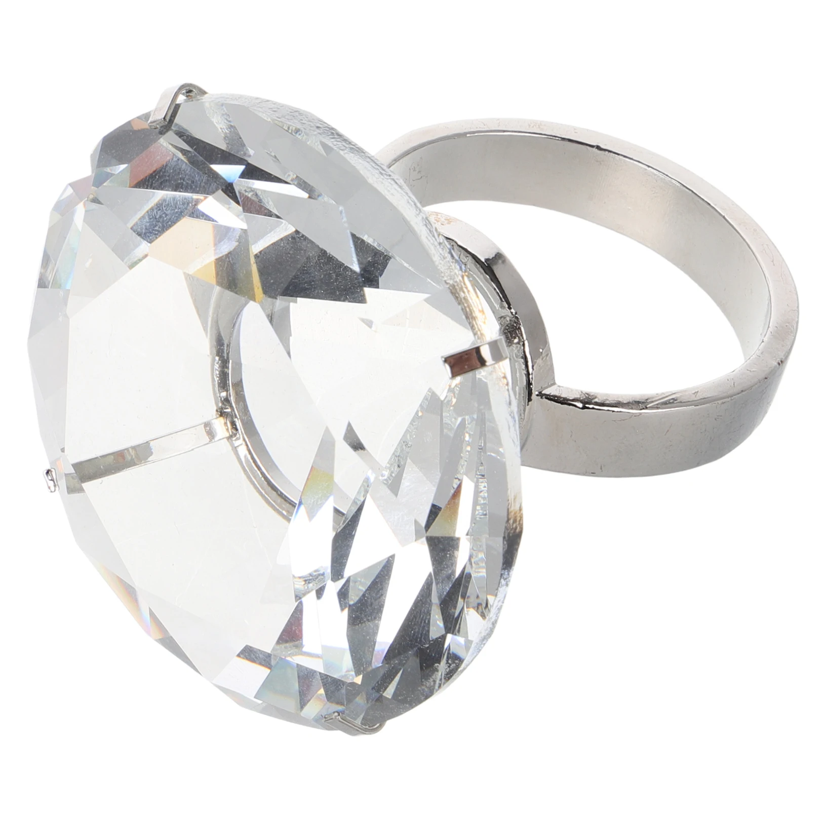 

Wedding Set Props Diamond Ring Glass Ornaments Engagement Jewelry Clothing Proposal Decor