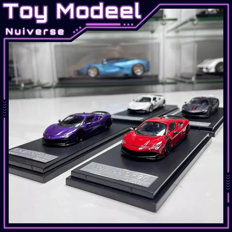 

FINE MODEL 1:64 Novitec SF90 Ferrari Hardtop Simulation Diecast Alloy Collectible Car Model Toy Vehicle Display w/ Perfect Gift