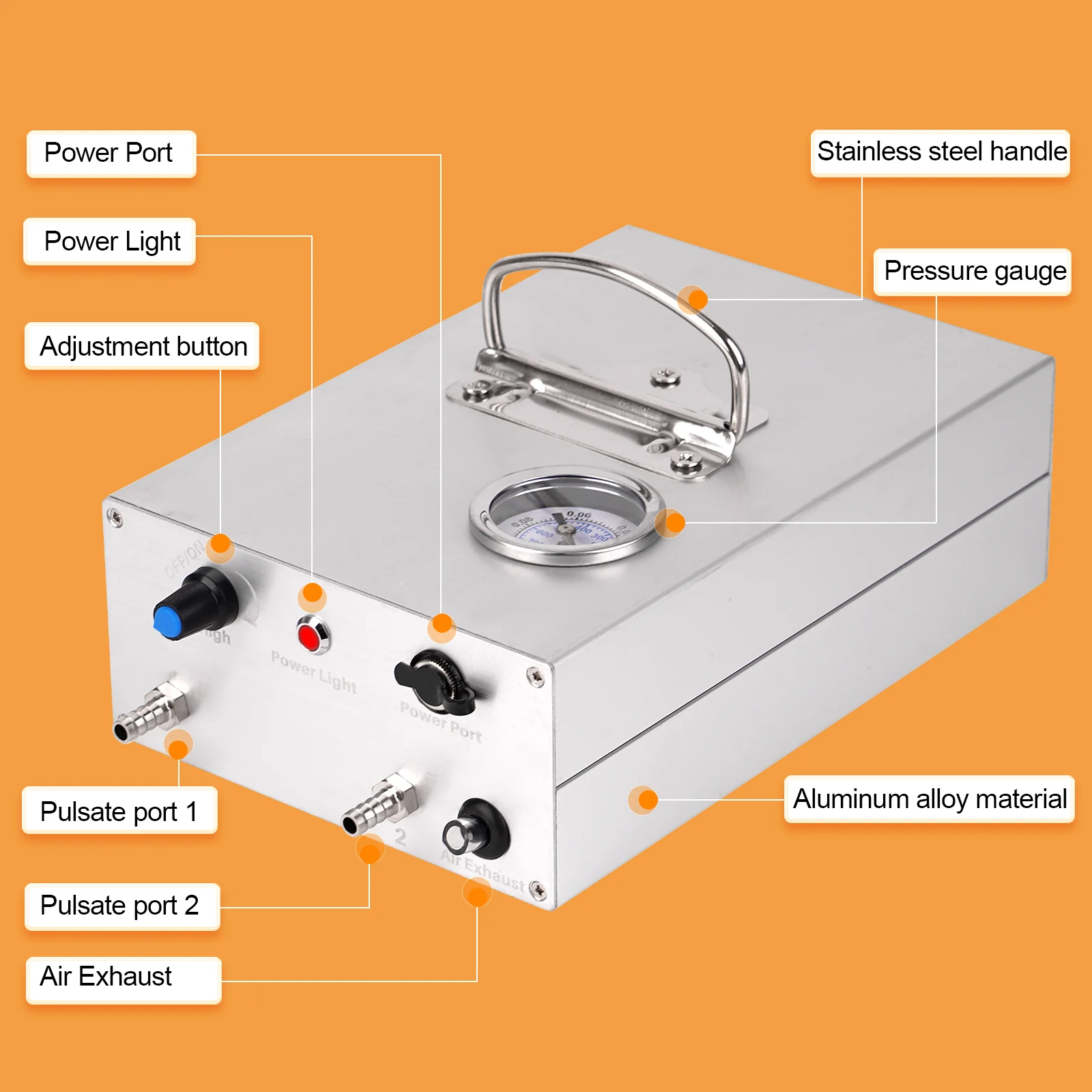 Pulsation Plug-In Electric Milking Machine Milker Vacuum Pump Accessories for Donkey Sheep Cow Horse Farm Animals Supplies