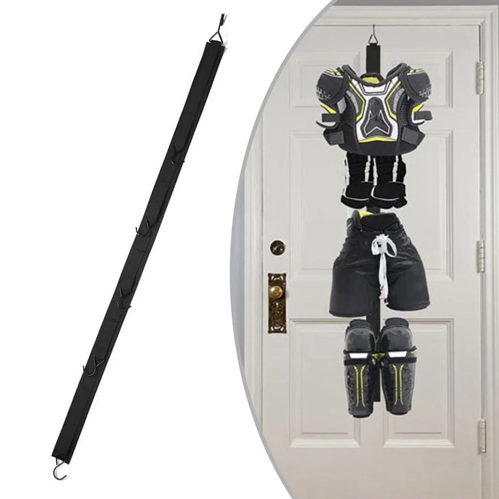 

Hockey Equipment Drying Rack Hockey Gear Organizer Camping Hanging Straps With 5 Hooks For Ice Hockey Skating Home Travel