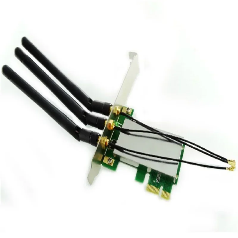 

MINI PCI-E to PCI Express wireless WLAN adapter 3 antenna wifi PC Card Wholesale