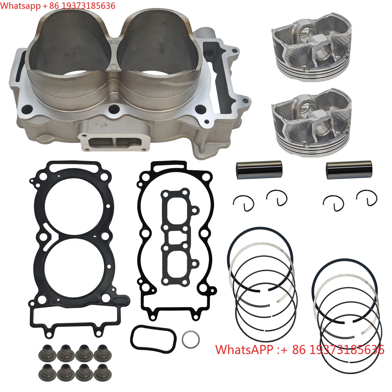 Heavy Duty Racing Cylinder Piston Gasket Kit for Polaris RZR General XP 1000 Standard Bore 93mm OE 3022594 3022523 ATV UTV Parts