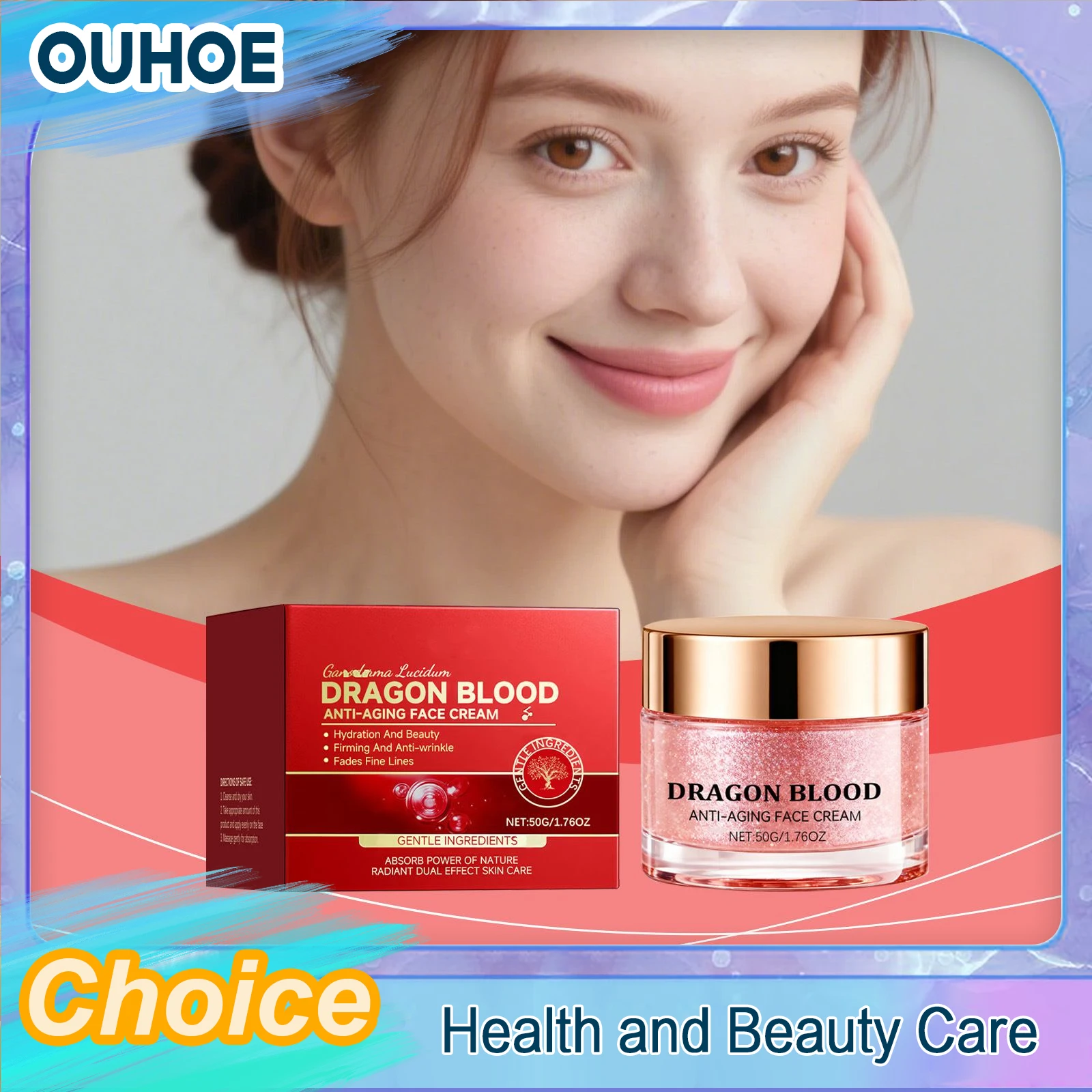 Dragon Blood Cream Improve Dry Rough Deep Moisturizing Revitalizing Nourishing Brightening Lifting Firming Retinol Facial Cream