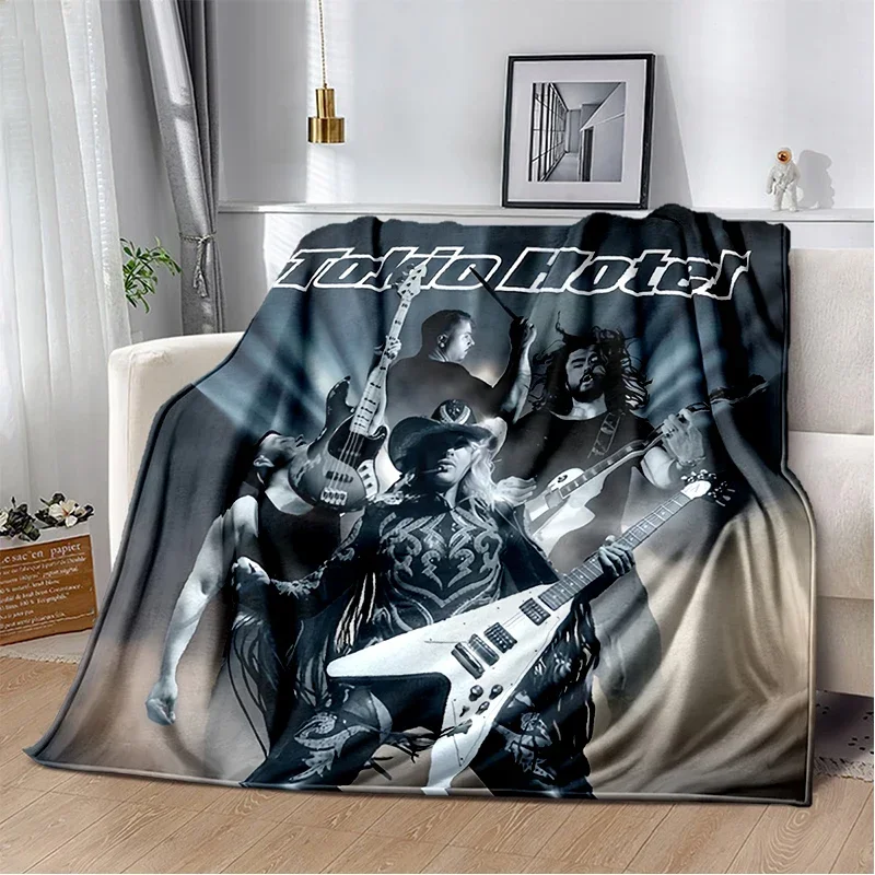 2025 New Style Tokio Hotel Rock Band Bill Tom Kaulitz Blanket,Soft Throw Blanket for Home Bedroom Bed Sofa Cover Kids Gift