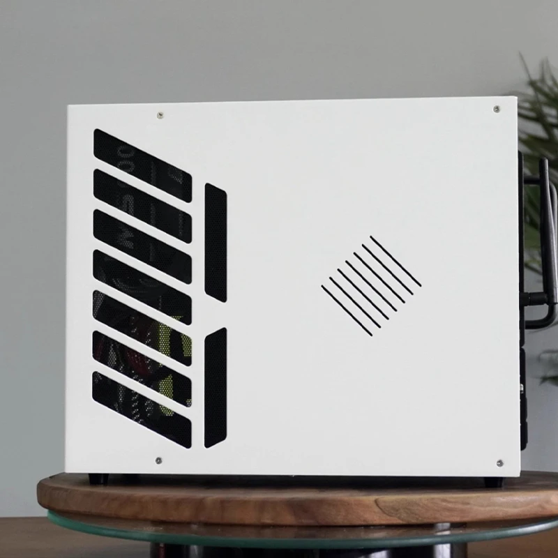 حافظة كمبيوتر مكتبي Matx/Itx محمولة فائقة القوة لتبديد الحرارة تدعم 240/280 تكوينات مبردة بالماء اختيارية