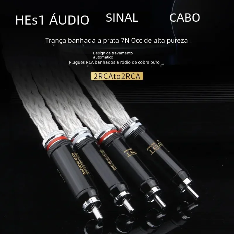 cable-de-audio-de-2rca-a-2-rca-macho-a-macho-cable-de-senal-de-audio-hifi-7n-occ-trenzado-chapado-en-plata-cable-de-interconexion-de-cobre-puro
