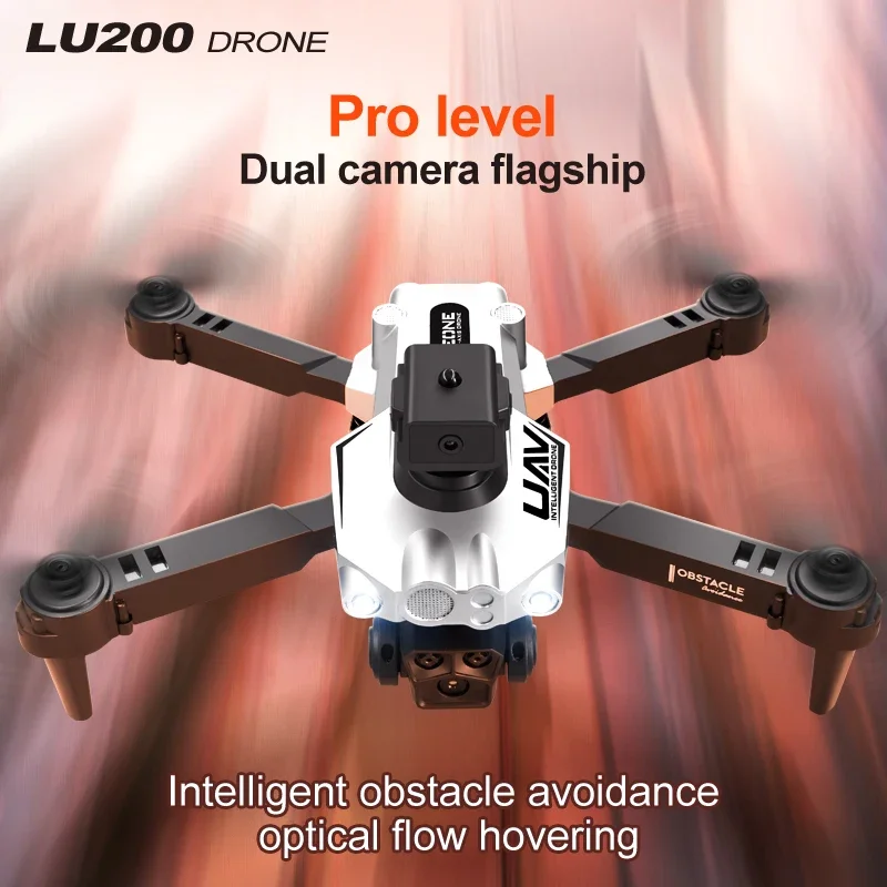 LU200 Pro Drone 8K 5G Triple-Camera GPS Professional HD Aerial Photography Obstacle Avoidance WIFI Brushless Mini Drone 10000M