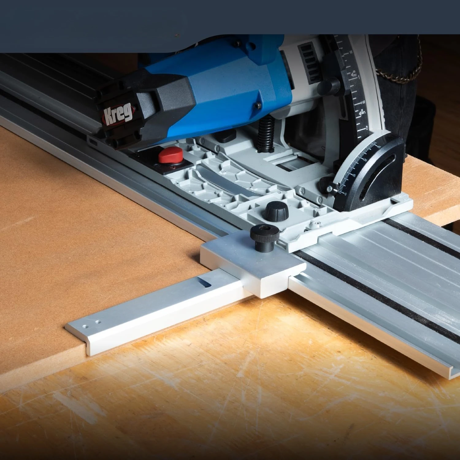 Track Saw Rail Square 90 ° Right Angle Rail Protractor