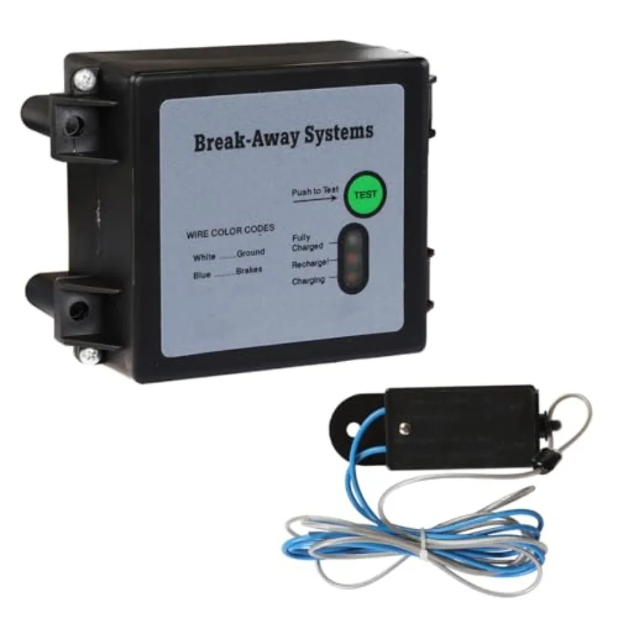 

Trailer Breakaway Kit, LED Test Controller System, Universal for Brakes of Trailer Vehicle Automotive