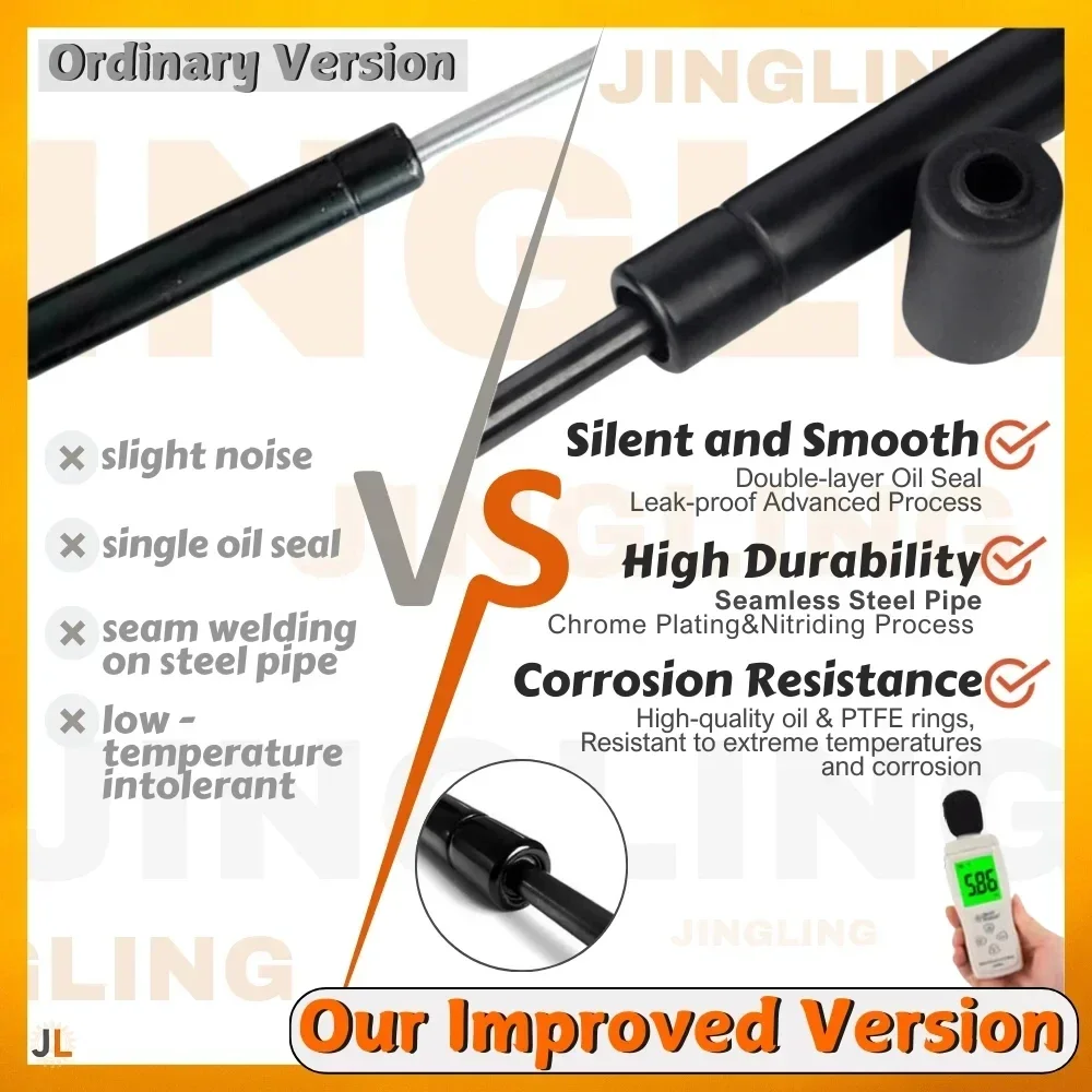 Qty(2) Hood Struts for Isuzu Trooper 1991-2002 Front Bonnet Modify Gas Springs Shock Absorber Lift Supports Dampers