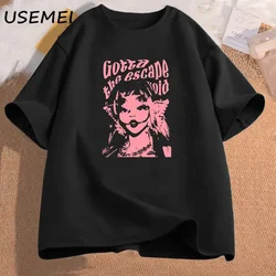 Opere d'arte martins Tour Poral 2023 Tshirt donna uomo Cry Baby Concert T Shirt cotone manica corta Graphic Tees Funny Ladies Clothes