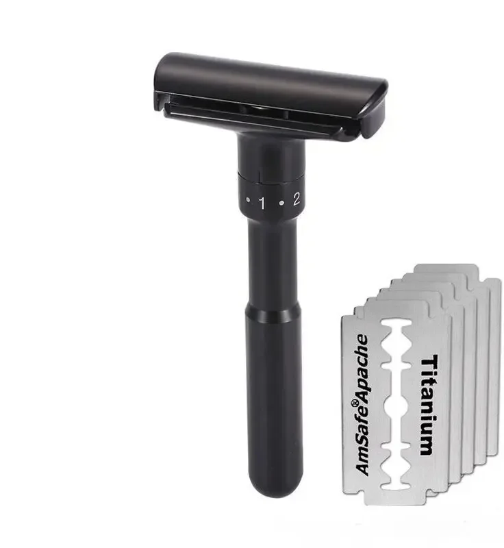 Adjustable Safety Razor Classic Men Shaver Professional Barber Razor Double Edge Stainless Steel Mens Shaving Blades Shaving