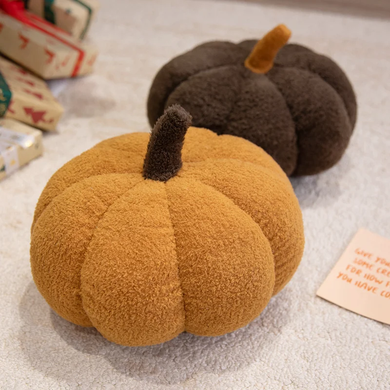 20/30/40cm travesseiro de pelúcia de abóbora de Halloween colorido suporte de cabeça de pelúcia decoração festa adereço presente