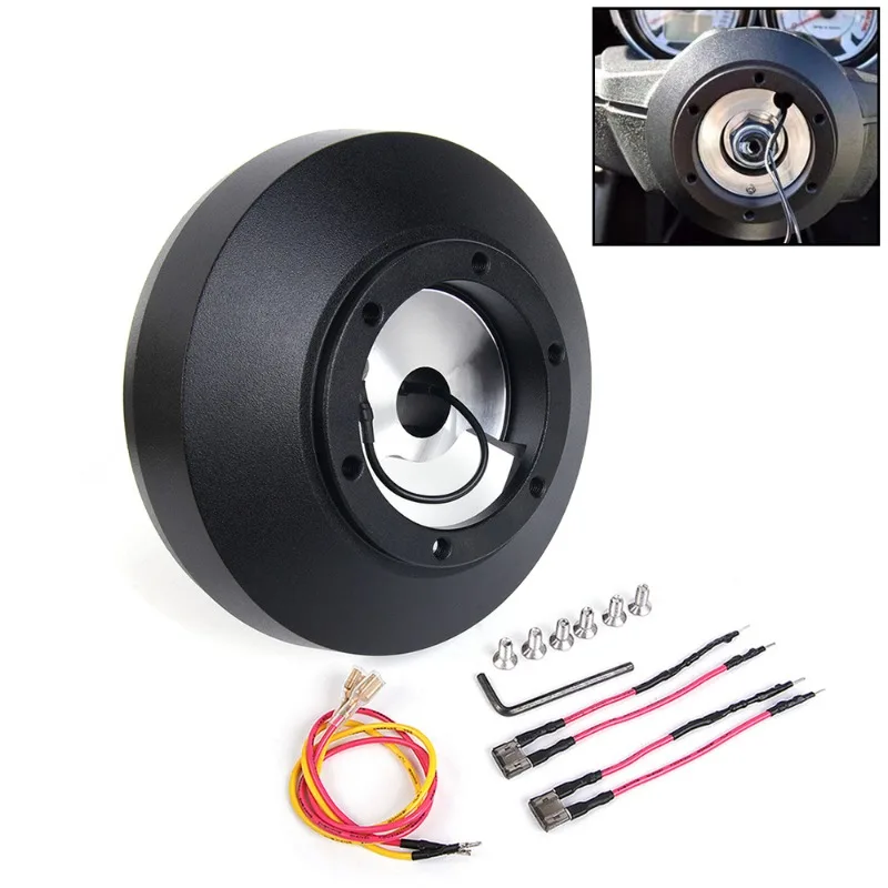 179H Steering Wheel Hub Adapter Aluminum 70mm6 Bolts for 1994-2004 Ford Mustang