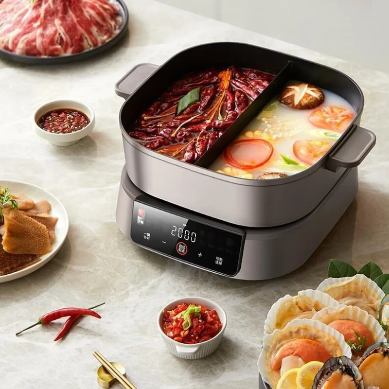 Mandarijneend elektrische hete pot, geïntegreerde multifunctionele pot, split-type, delen van goede dingen