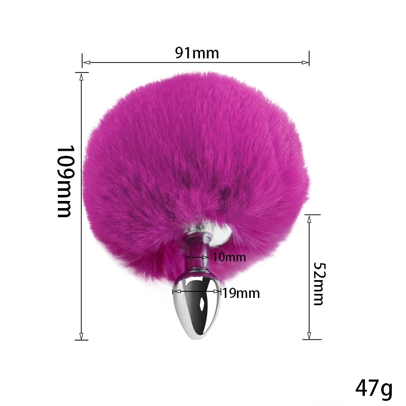 Exotic Anue Plug Toys with Separable Fox Tail Metal Butt Plug for Couple Women Anal Games Rabbit Cosplay Special Accessories