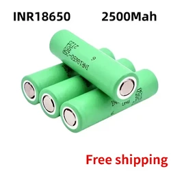 100% Original INR18650 25R 18650 2500Mah 3,7 V 18650 Batterij Lithium-Oplaadbare Batterijen Hoge Stroom Ontlading 20A Power Cell