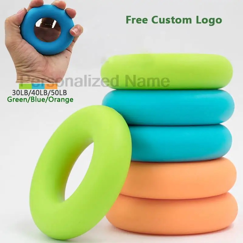 Silicone grip device Silicone grip ring exercise massage trainer grip device grip ring Over 6 years old Free custom logo