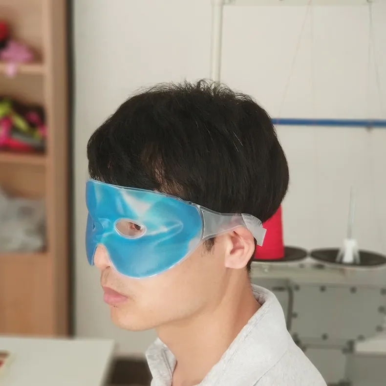 Full Face Massage Ice Mask Hot Cold Compress Gel Cooling Ice Face Eye Mask Facial Mask Face Eye Mask Ice Pack Sleeping Face SPA