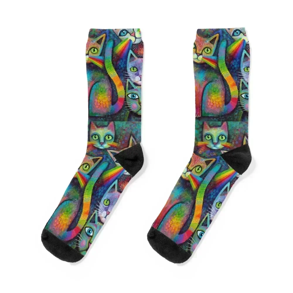 

Magic Cats 17 Socks floral with print Non-slip Children's Male Socks Women's