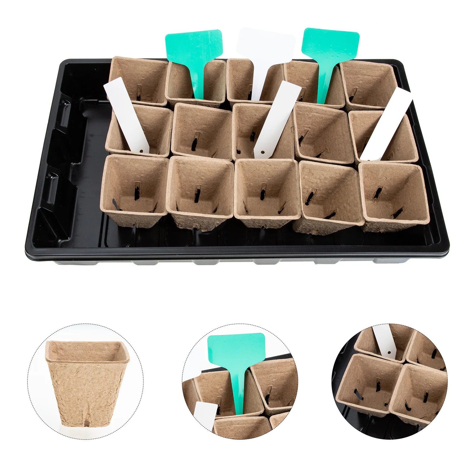 

1 set Biodegradable Peat Pot Planting Nursery Cup Garden Planter For Starting Starter Kit Growing Containers