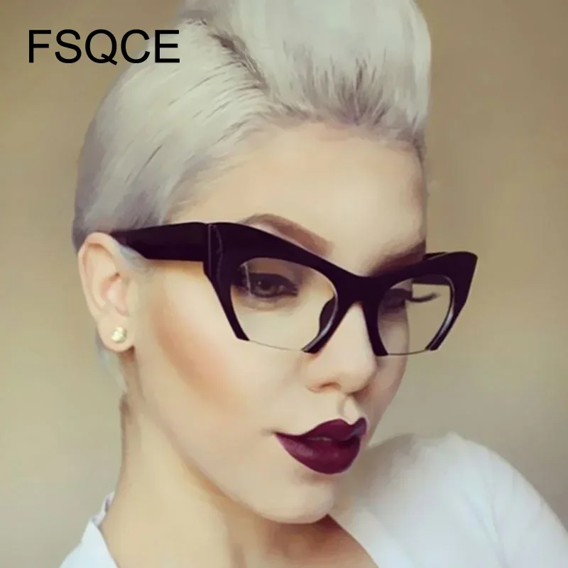 

Steampunk Sunglasses Newest Rimless Female Brand Designer Clear Lens Sun Glasses For Women Fashion Sunglass Vintage oculos