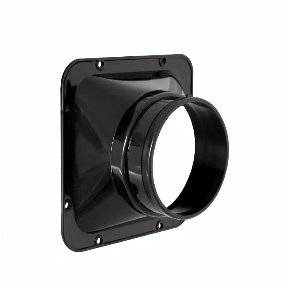 Square To Round Ventilation Flange Adapter ABS Connector For HVAC Conduit Air Pipe Kitchen Exhaust System Part