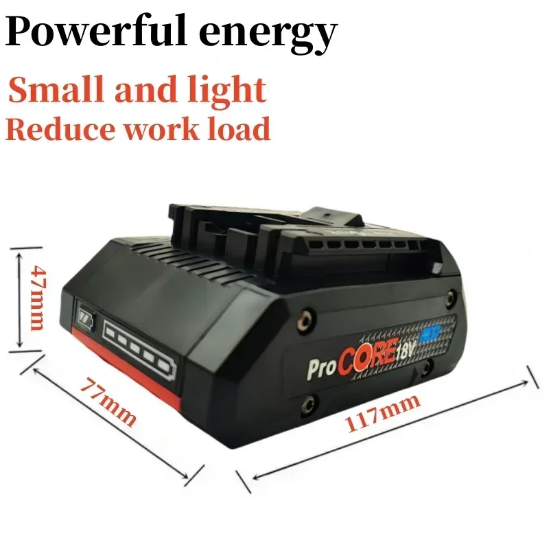 18V 4.0Ah ProCORE yedek pil, Bosch aracı için uygun BAT609 BAT618 GBA18V80 21700 yüksek güçlü 5C güç pili