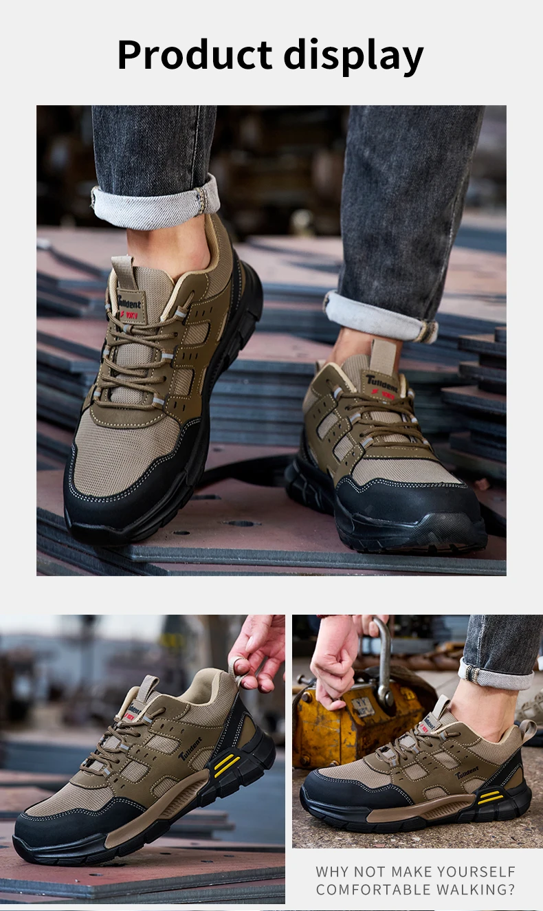 Men's Safety Shoes, Puncture Resistant Work Boots, Protective Shoes, Wear-Resistant Work Shoes, Insulated Shoes