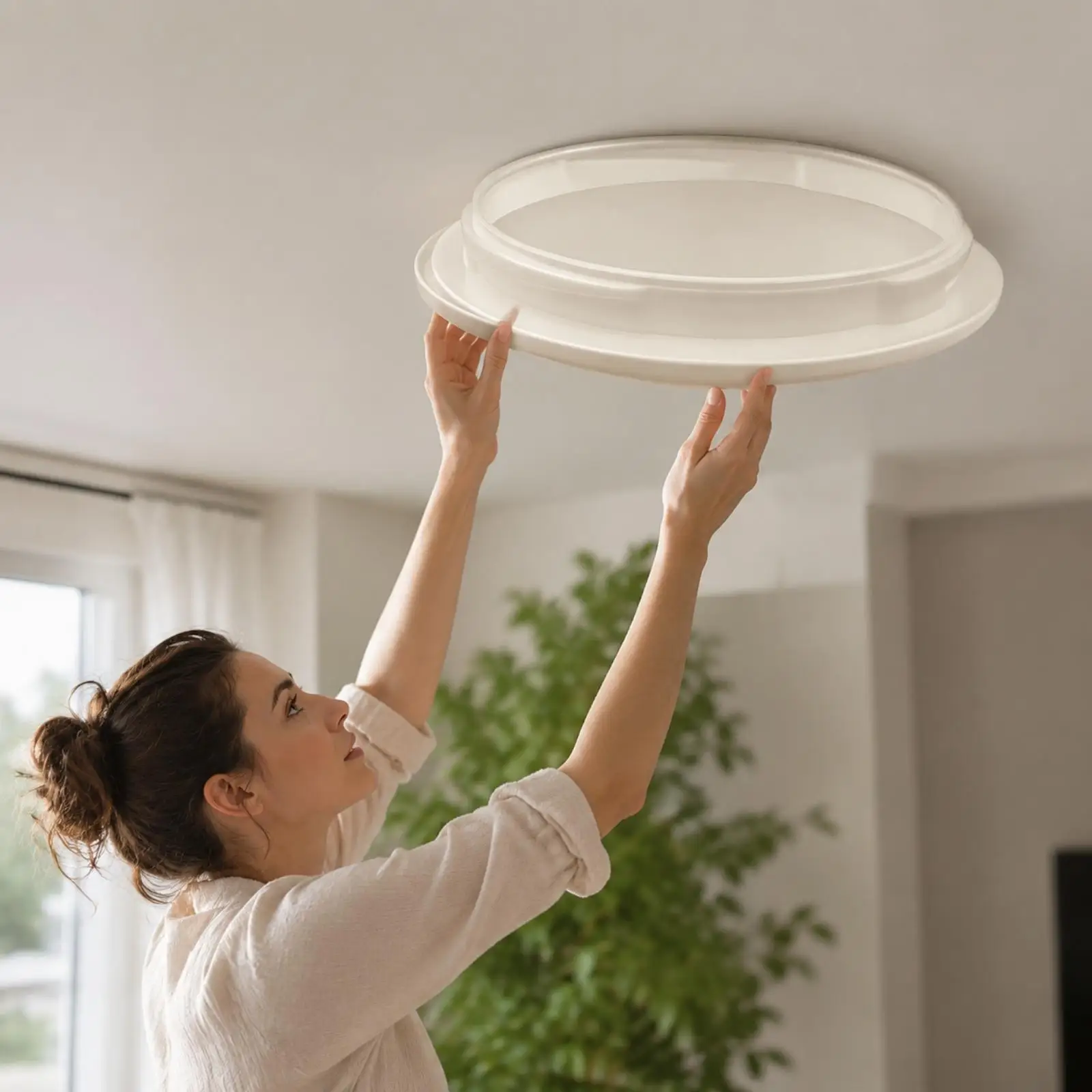 Acrylic Ceiling Lamp Shade Replacement Cover for Ceiling Fan Light Fixture Frosted White Dome Diffuser 218mm