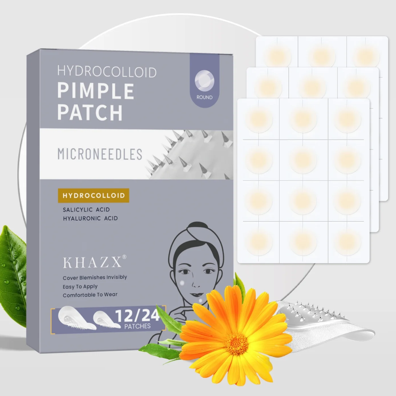 12/24PCS Invisible Care Patches, Lightweight & Breathable