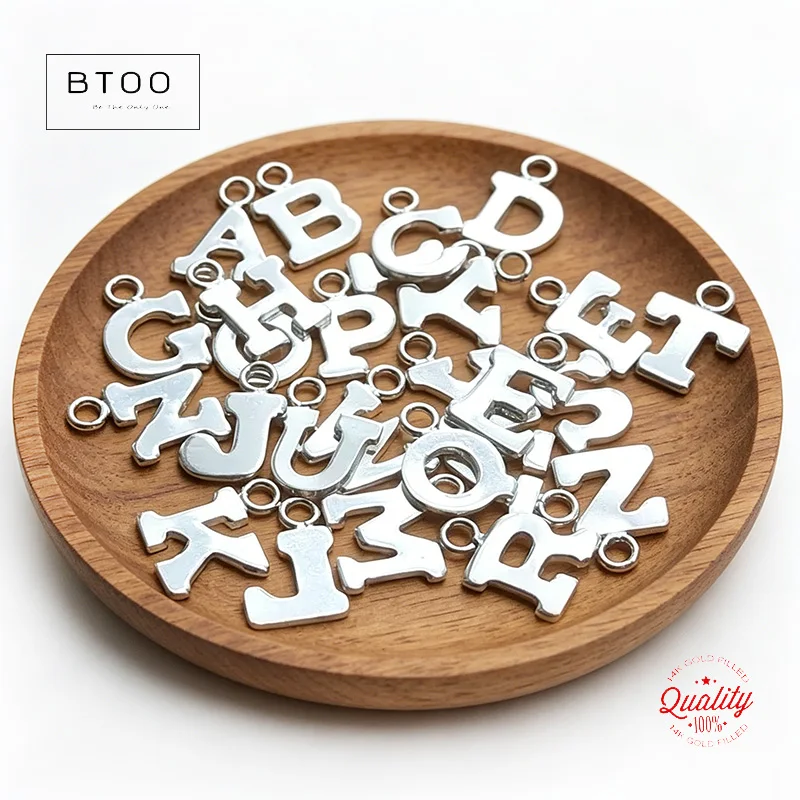 

Letter Charm A to Z Charm 925 Sterling Silver Pendant For Bracelet Necklace DIY Jewelry Findings Handmade Accessories