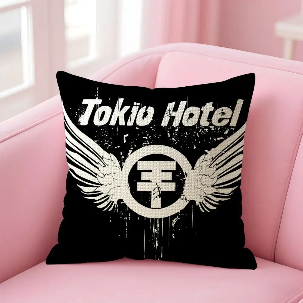 Rock Band T-Tokio Hotel Cushion Cover Decorative Linen Throw Pillow Case Soft For Bed Sofa Car Home Decor