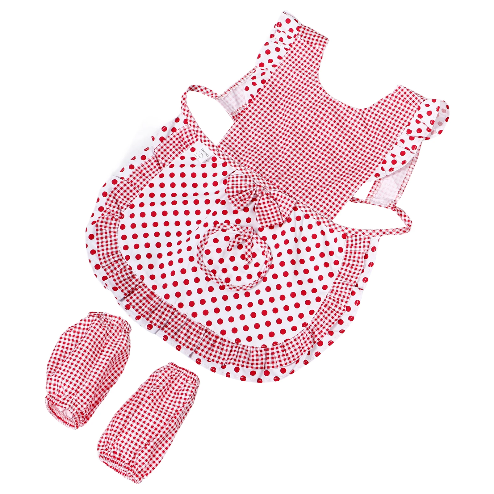 

Baby Apron Toddler Girls Kids Aprons With Pockets Cotton Pockets Waterproof Stain Resistant Sleeveless Bib Summer