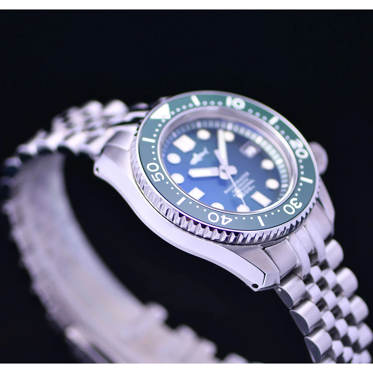 Heimdallr Watch For Men MM300 Sumo SBDX 300M Waterproof Sapphire Crystal Glass C3 Luminous Green Dial NH35 Automatic Movement