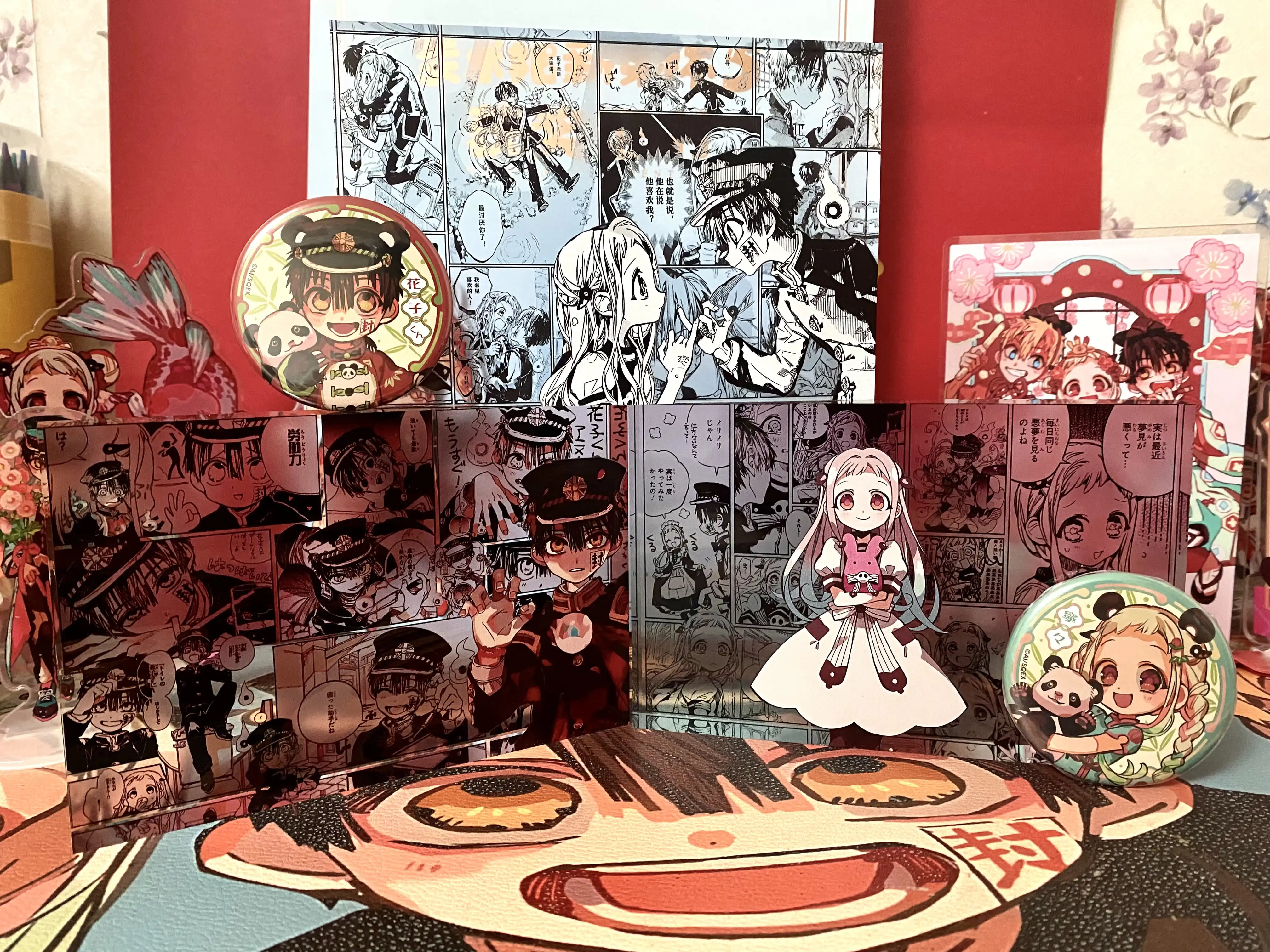 Anime toalete-bound hanako-kun hanako kun yashiro nene alta transparência acrílico figura acessório desktop ornamento modelo presentes