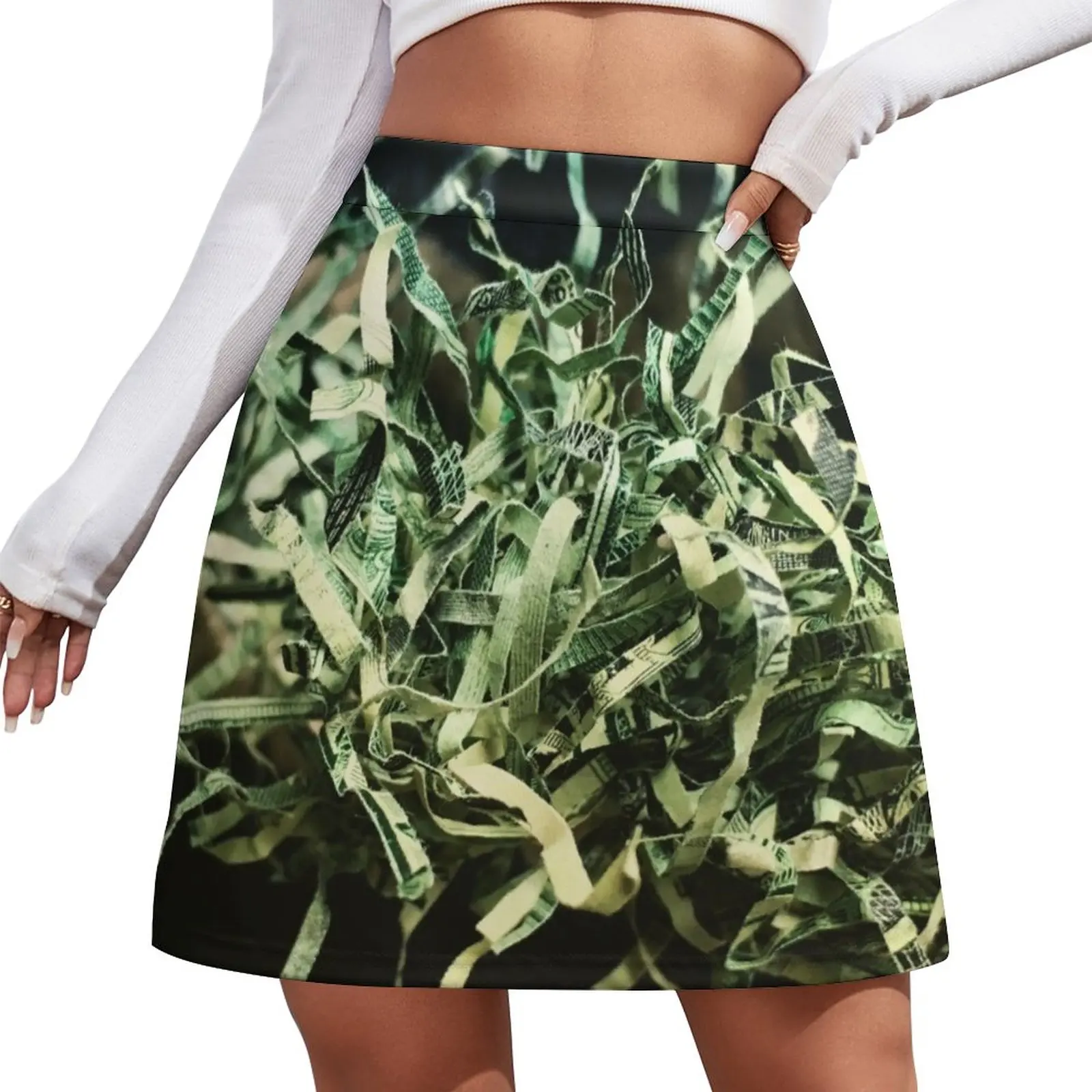 Shredded Money Tree Branch - Dow Money Trees Mini Skirt skirts for woman korean ladies summer women's skirt 2023 trend