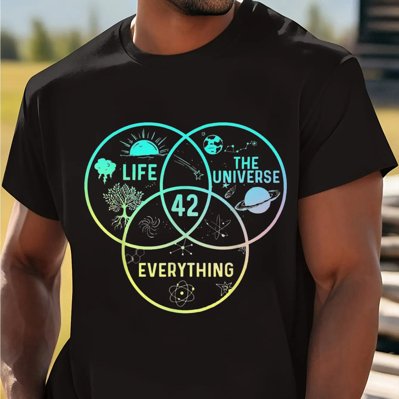 

Suitable for Science Fiction Fans T-shirt Men Casual Fashion Wear Short-sleeved Loose and Comfortable T-shirt Daily Men Clothing